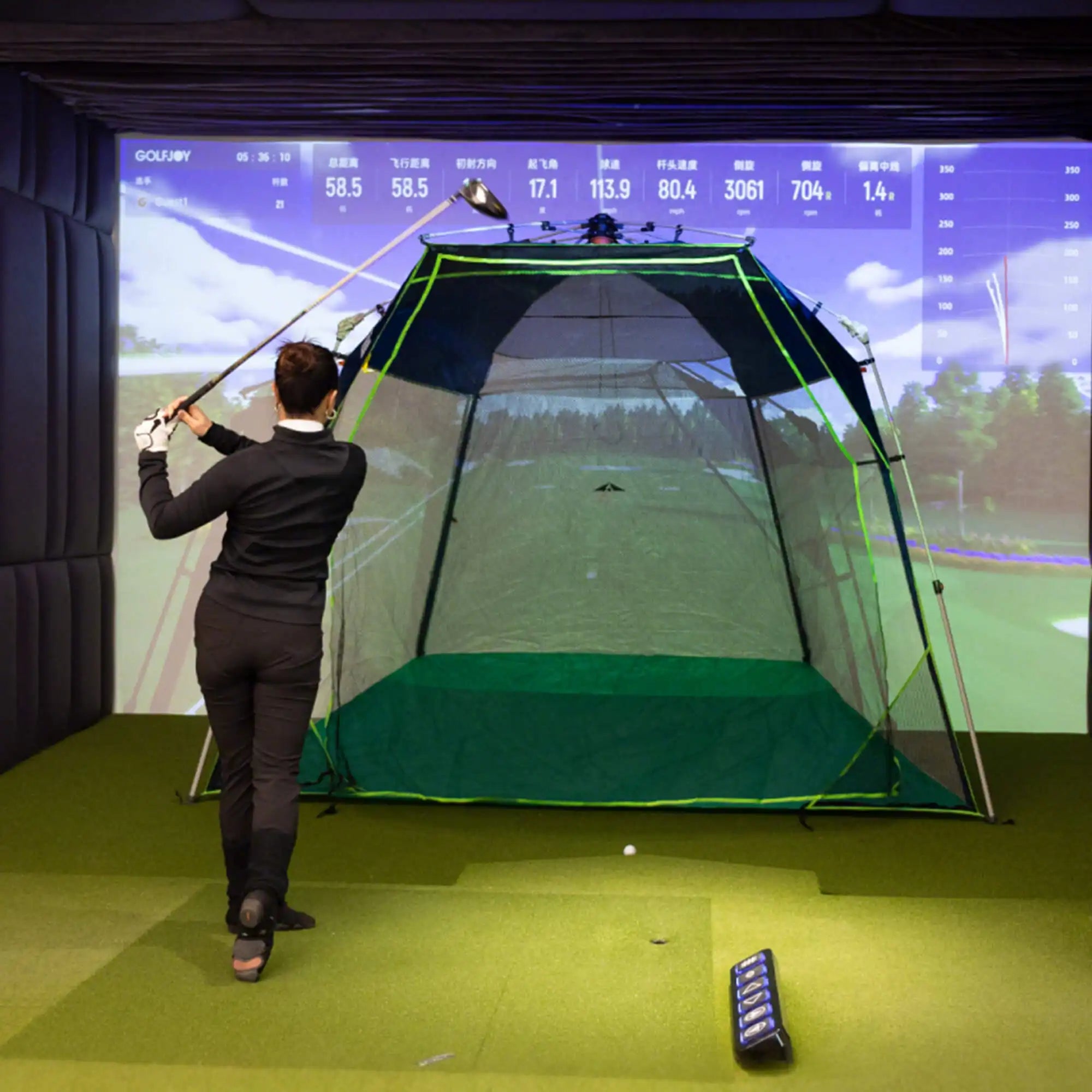 Compact Golf Practice Pop-Up Tent | Portable Small Golf Hitting Net for Indoor & Backyard Training| Free US Shipping