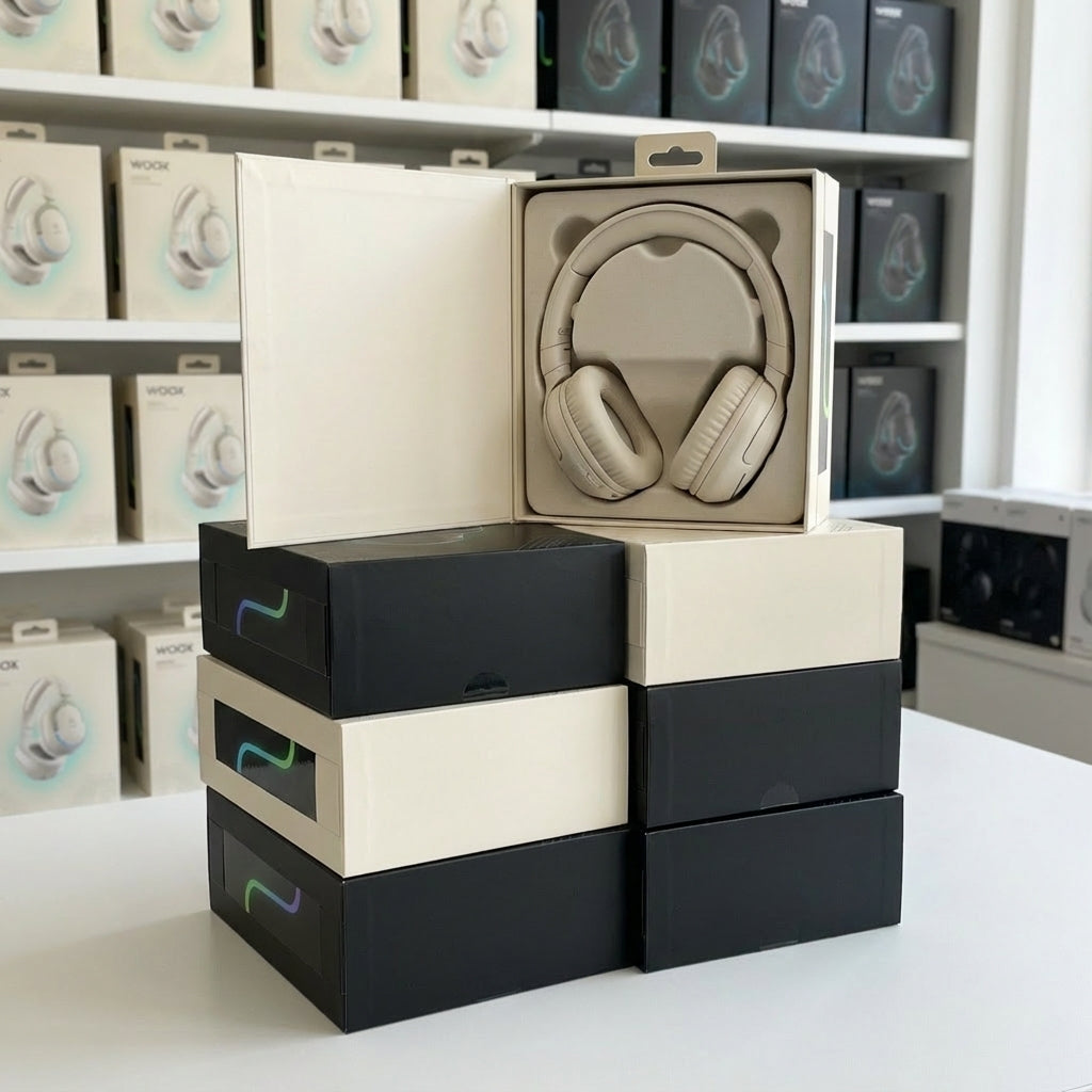 White Wireless Headphones - 400mAh Battery, Bluetooth/FM Radio/AUX 3-in-1, Over-Ear for All-Day Use