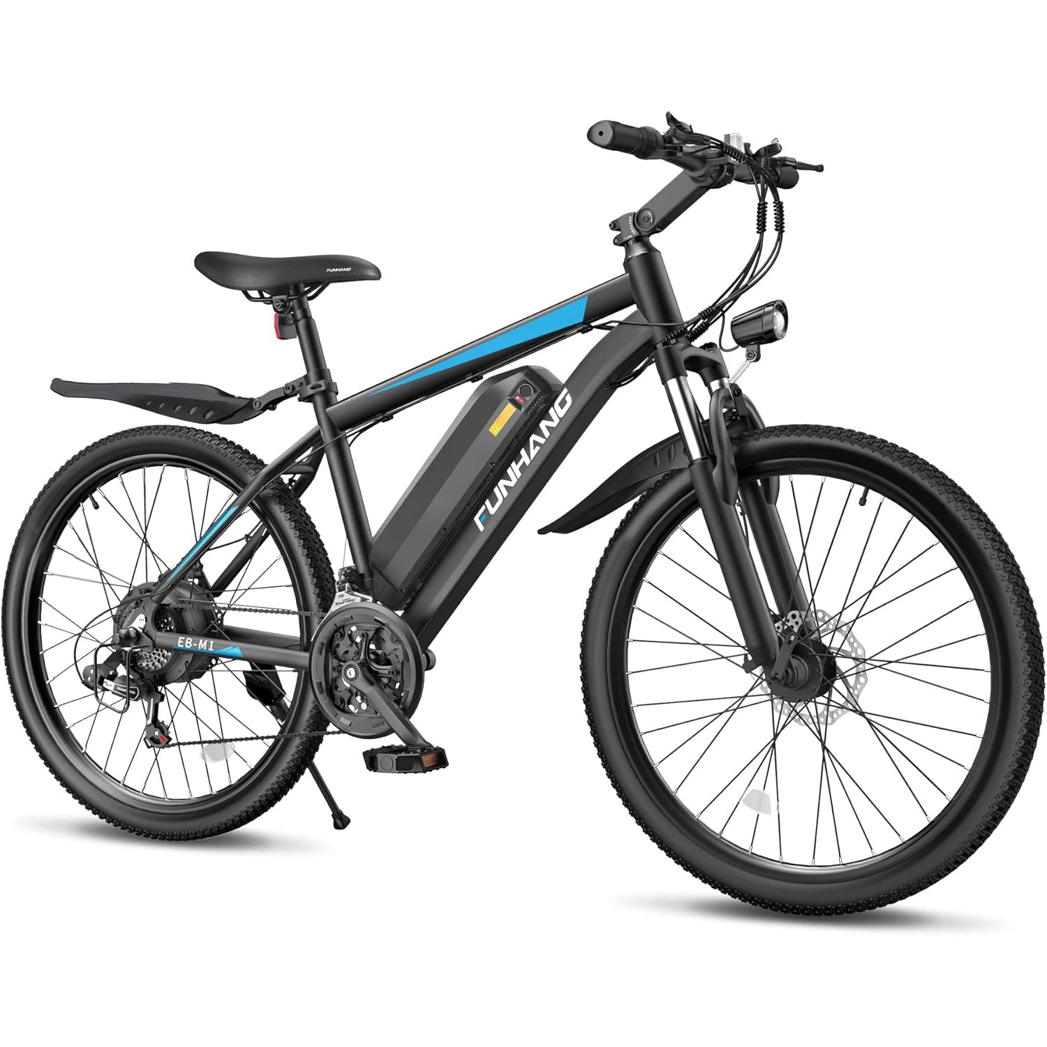 Electric Bike for Adults, 1000W Peak Ebike, 50Miles 21.7MPH Electric Mountain Bike, 26" Adult Electric Bicycle with 48V Removable Battery, Adjustable Stem, Fenders, 21 Speed, UL 2849 Certified
