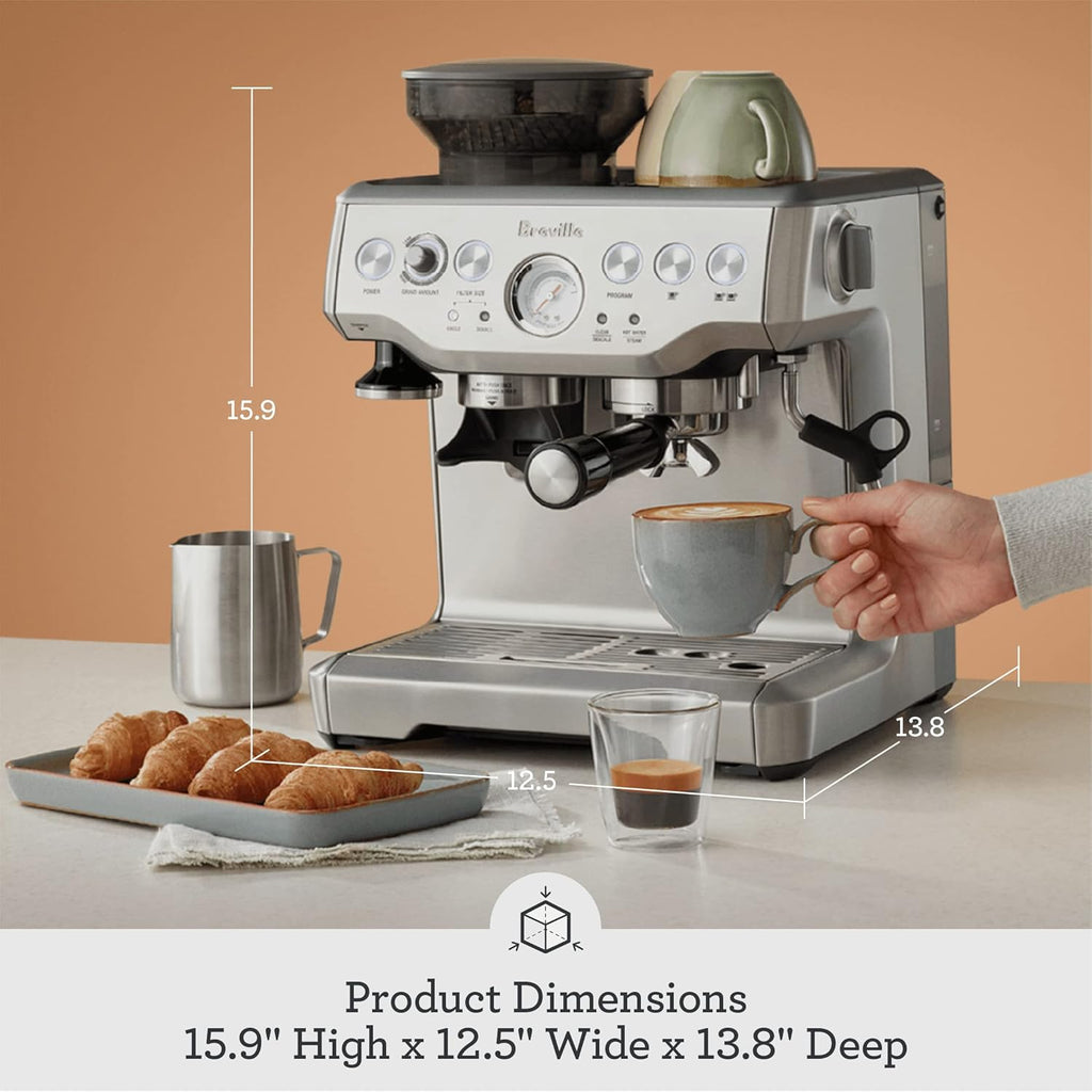 【Limited-time offer】Breville Barista Express Espresso Machine BES870XL, Brushed Stainless Steel