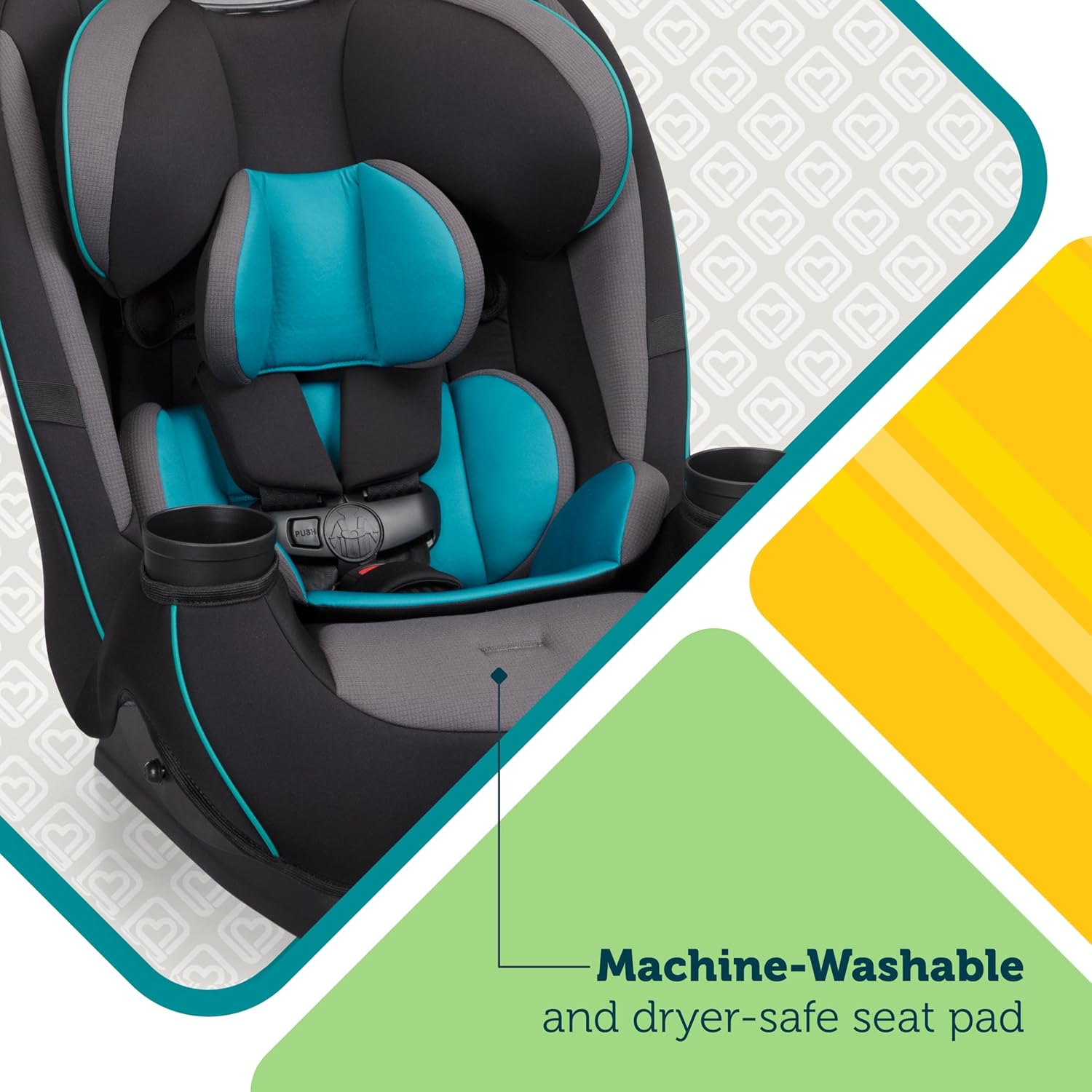 Safety 1st Grow and Go All-in-One Slim Convertible Car Seat, Rear Facing, 5-40 lbs, Forward Facing (30–65 lbs), High Back Booster Seat 40-100 pounds