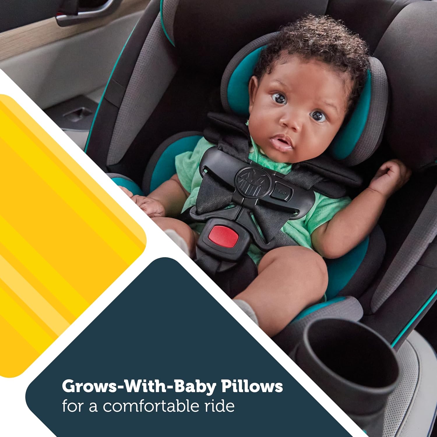 Safety 1st Grow and Go All-in-One Slim Convertible Car Seat, Rear Facing, 5-40 lbs, Forward Facing (30–65 lbs), High Back Booster Seat 40-100 pounds