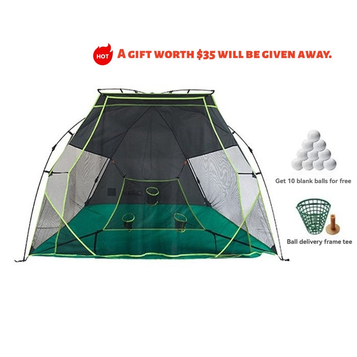Compact Golf Practice Pop-Up Tent | Portable Small Golf Hitting Net for Indoor & Backyard Training| Free US Shipping