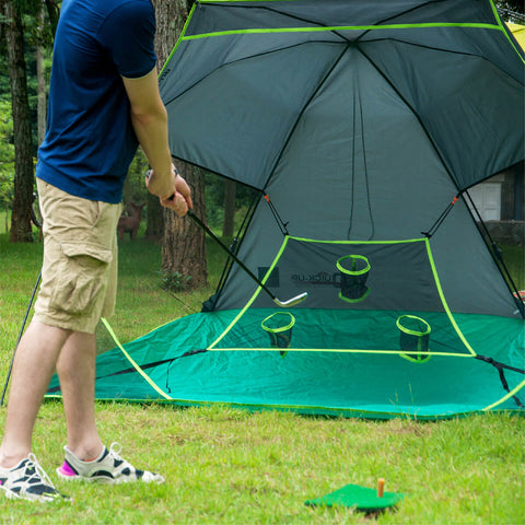 Compact Golf Practice Pop-Up Tent | Portable Small Golf Hitting Net for Indoor & Backyard Training| Free US Shipping
