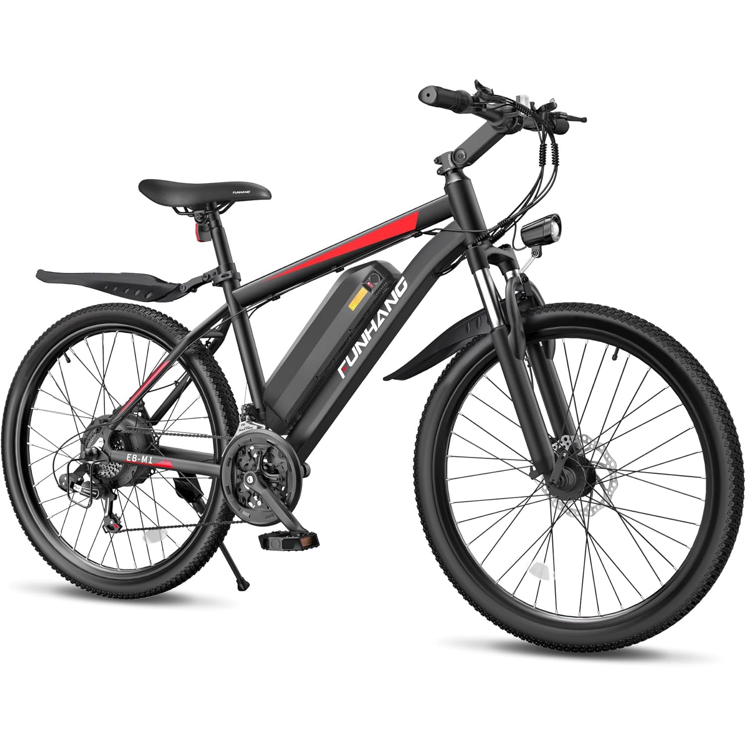 Electric Bike for Adults, 1000W Peak Ebike, 50Miles 21.7MPH Electric Mountain Bike, 26" Adult Electric Bicycle with 48V Removable Battery, Adjustable Stem, Fenders, 21 Speed, UL 2849 Certified