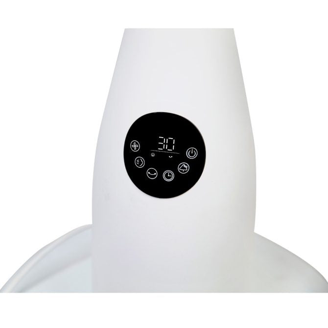 UE MX0182 80W Tower Fan with 2L Water Tank - 7 Speeds, Oscillation, Air Cooler & Humidifier, Remote Control, White