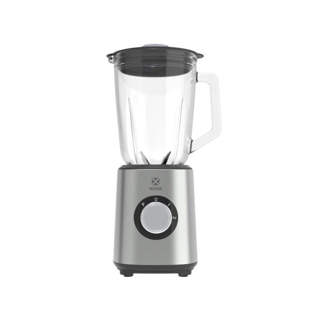 MX0198 1000W Electric Blender - 1500ml Glass Jar, 2 Speeds & Pulse, Silver, for Smoothies, Sauces & Ice Crushing
