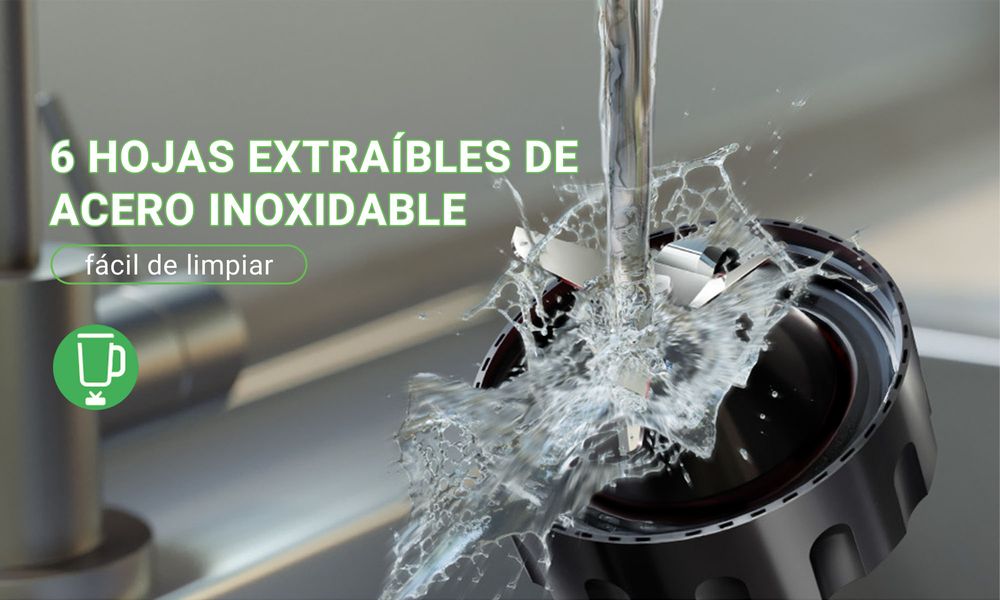 MX0198 1000W Electric Blender - 1500ml Glass Jar, 2 Speeds & Pulse, Silver, for Smoothies, Sauces & Ice Crushing