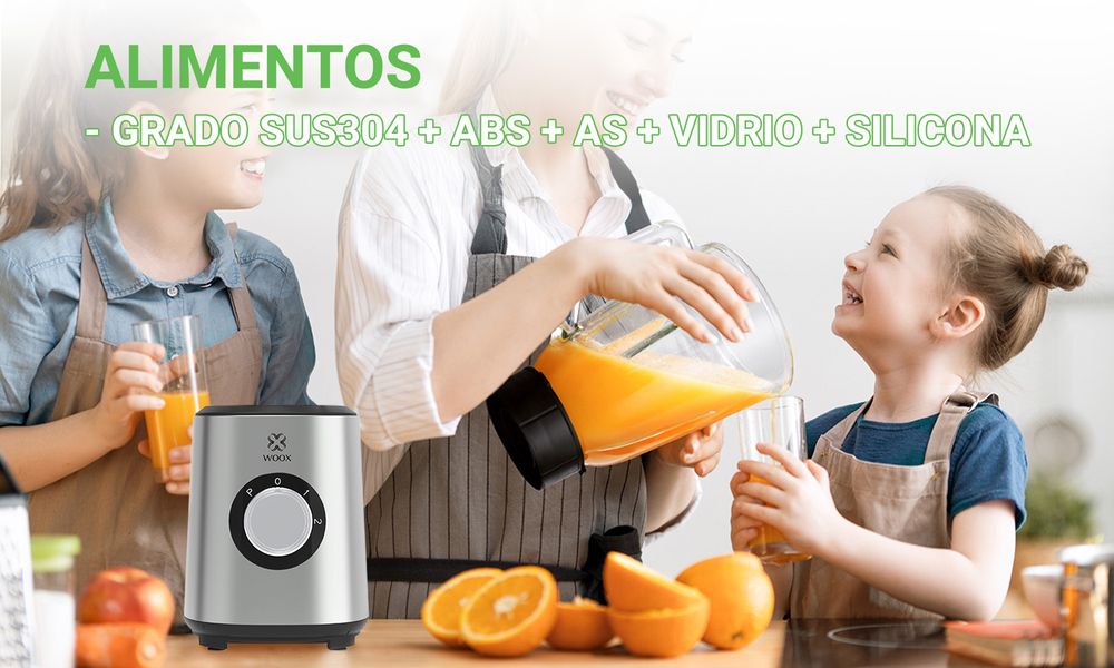 MX0198 1000W Electric Blender - 1500ml Glass Jar, 2 Speeds & Pulse, Silver, for Smoothies, Sauces & Ice Crushing