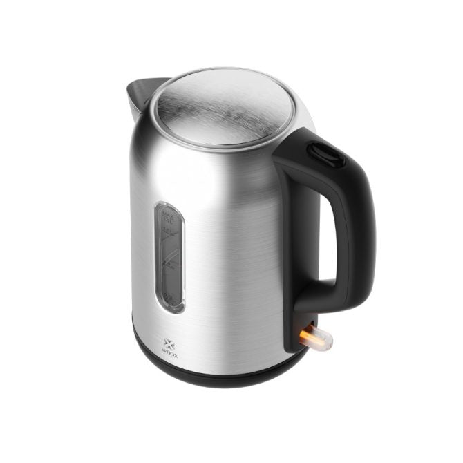 MX0194 1.7L Electric Kettle - 2200W Fast Boiling, Silver Stainless Steel, Automatic Shut-Off & Boil-Dry Protection