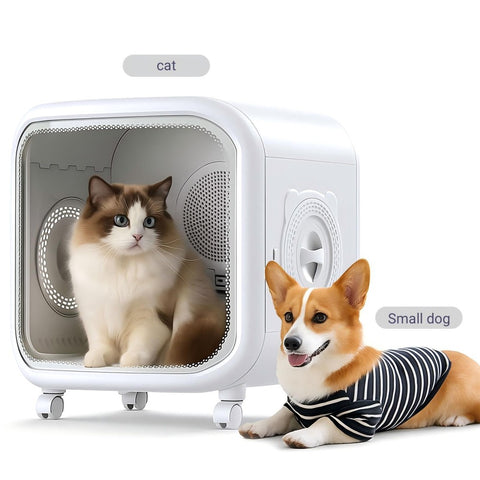 MX0187 Pet Dryer Box 75L with Smart App - 350W, WiFi & Bluetooth Control, 3 Temperature/2 Fan Modes, Timer, for Dogs Cats After Bath