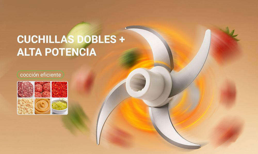 Electric Food Chopper & Processor - 350W, 2.0L Glass Bowl, 2-Speed Control, Transparent Lid, for Chopping, Grinding & Pureeing