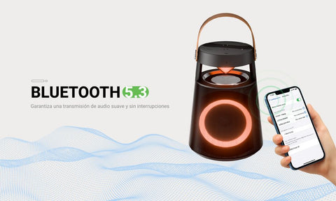 Portable Bluetooth Speaker - 30W Loud Stereo Sound, 3000mAh Battery, Bluetooth 5.3, IPX7 Waterproof, Bass Boost, Black