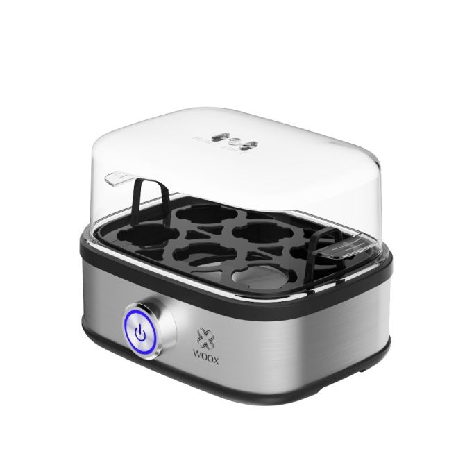 Electric Egg Cooker - 400W, Up to 7 Eggs, Adjustable Doneness, Auto Shut-Off, BPA-Free Plastic, Black