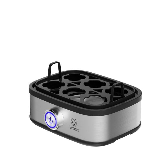 Electric Egg Cooker - 400W, Up to 7 Eggs, Adjustable Doneness, Auto Shut-Off, BPA-Free Plastic, Black