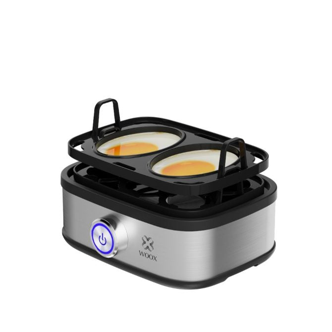 Electric Egg Cooker - 400W, Up to 7 Eggs, Adjustable Doneness, Auto Shut-Off, BPA-Free Plastic, Black