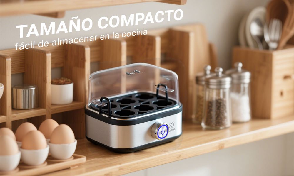 Electric Egg Cooker - 400W, Up to 7 Eggs, Adjustable Doneness, Auto Shut-Off, BPA-Free Plastic, Black