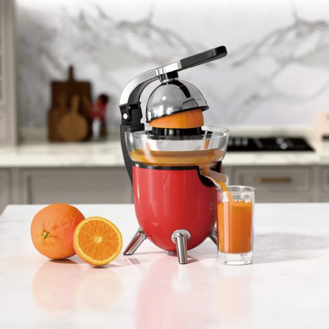 Manual Citrus Juicer - No-Drip Spout, Patented Movable Handle, Heavy-Duty SUS304 & ABS Construction, Easy Squeeze for Oranges & Lemons