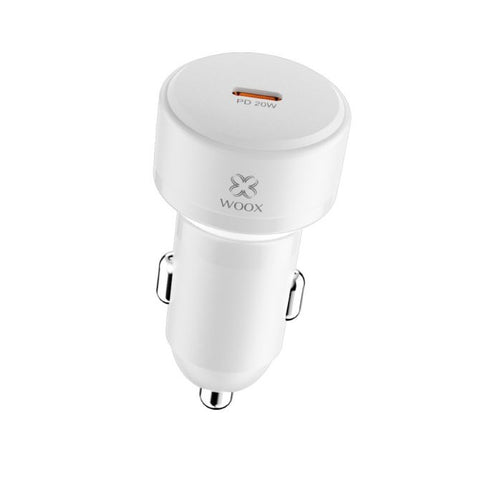 MX0139 Single Port Car Charger - 20W USB-C PD Fast Charger, Compact Design, Quick Charge 3.0 Compatible, for iPhone & Android in Vehicle