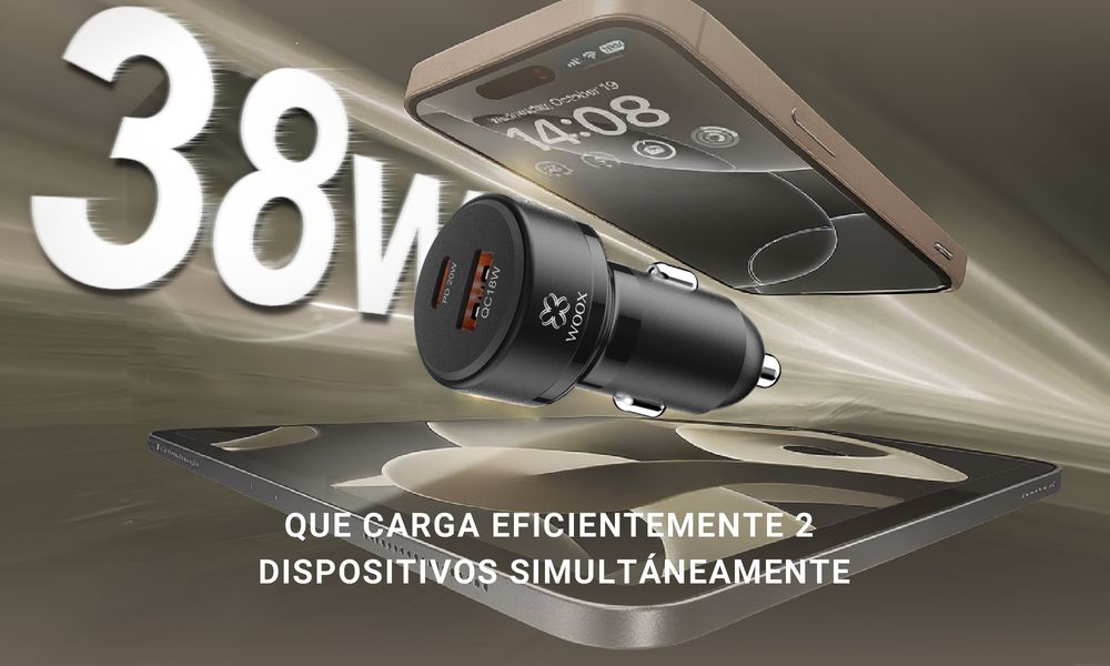 MX0142 Dual Port Car Charger - 20W PD + 18W QC, Fast Charging for iPhone & Android, Compact Design, Dual Device Charging in Vehicle