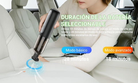 MX0231 Cordless Car Vacuum Cleaner - 5000Pa Strong Suction, 2000mAh Battery, USB-C Charging, Portable Handheld for Car & Home Quick Clean